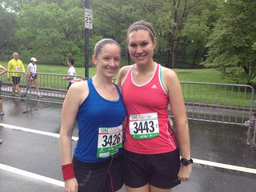 Funny how much less miserable I looked before the race began.