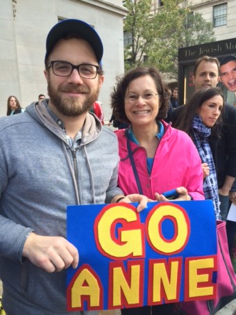 A small, smiley sliver of my adoring fans!